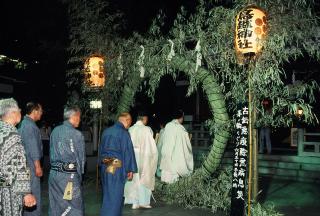 茅の輪くぐり（鳥越神社）の写真