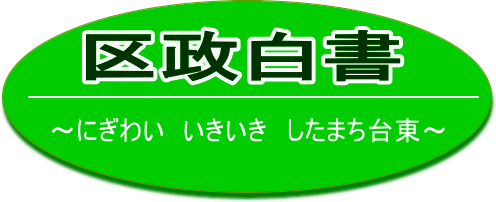 区政白書　「にぎわい　いきいき　したまち台東」の図