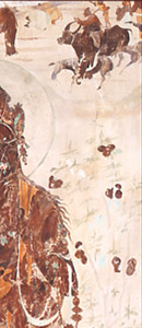 敦煌莫高窟壁画第323窟 南壁 西側 菩薩図（初唐）